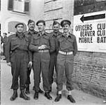 Five officers, all from London, Ontario, at San Vito Chietino, Italy, 4 February 1944 February 4, 1944.