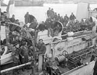 Survivors of a torpedoed merchant ship aboard H.M.C.S. ARVIDA, St. John's, Newfoundland, 15 September 1942 September 15, 1942.
