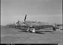 RCAF Station - Hawker Hurricane aircrafts on Tarmac 1 July 1943