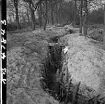 View of the trench system on the objective 13 Mar. 1945