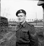 Sergeant Ken Barnhouse of "B" Squadron, The British Columbia Regiment, Helvoirt, Netherlands, 18 November 1944 November 18, 1944.