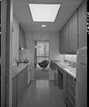Interior view showing kitchen in Ted Duncan's home at 19 Kindle Court, designed by architect Alec Heaton 10 November 1966.