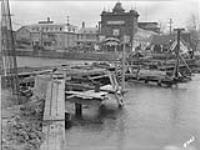 Beauharnois Canal - Jacques Cartier Bridge, West side looking 1 May 1940