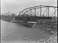 Beauharnois Canal - West side of Masson Bridge, steel structure, looking North 13 July 1933