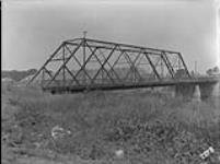 Beauharnois Canal - Bridge over Lost Channel below M. C. Co.'s Mills, St. Charles Street, looking North West 13 July 1933