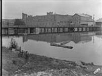 Beauharnois Canal - Bridge over headrace at North end of dam, looking East 13 July 1933