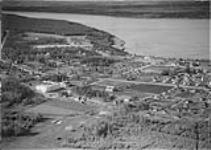 Aerial view of Fort Smith on the Slave River 1952