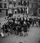 Dutch children celebrating the liberation of Goes by the 2nd Canadian Infantry Division October 30, 1944.