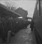 Arrival of English and Canadian troops at station 31 Dec. 1944