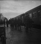 English and Canadian troops arriving at station 31 Dec. 1944