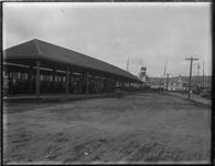 Muskoka Wharf ("Gravenhurst") TH&B business car 161 under shed 1890 - 1915