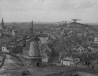 Air view of town showing damaged buildings 6 Nov. 1944