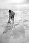 George Lush breaking ice 1949-1950.