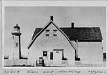 Lighthouse tower and dwelling 27 July 1920