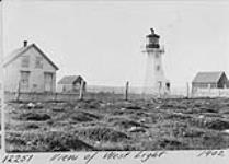 West lighthouse tower and dwellings 1902