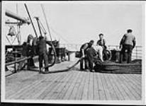 Troops of the 80th Battalion, Canadian Expeditionary Force aboard S.S. BALTIC en route to Britain 1916