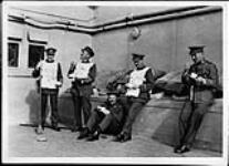 Afternoon tea aboard S.S. BALTIC - Troops of the 80th Battalion, Canadian Expeditionary Force en route to Britain 1916
