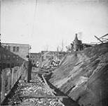 Looking the construction of a retaining wall 1903