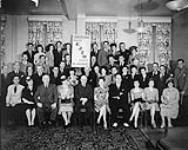 Group photo taken at the Hotel Saurel during the reception for the opening of Radio Station CJSO 16 June 1945