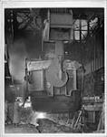 Steel-making operation: teeming - amateur pictorial photographs submitted to salons and monthly competitions of the Hamilton Camera Club ca. 1944
