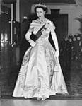 H.R.H. Princess Elizabeth arriving at dinner given by Mayor Camilien Houde at the Windsor Hotel 30 Oct 1951