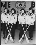 Members of the Newfoundland rink, Canadian Ladies Curling Association Championships of 1972. (L-R): Sue Ann Bartlett, Ann Bright, Frances Hiscock, Mavis Pike 1972