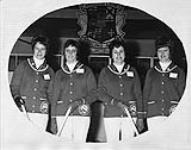 Canadian Ladies' Curling Association championship. Newfoundland Rink:Sue Ann Bartlett, Ann Bright, Francis Hiscock, Mavis Pike Feb. 1971