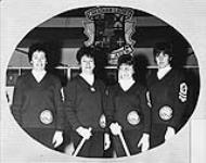 Canadian Ladies' Curling Association championship. Prince Edward Island Rink:Marie Toole, Jennie Boomhower, Cathy Dillon, Pauline Johnston Feb. 1971