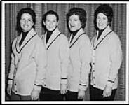 Members of the New Brunswick rink, Canadian Ladies Curling Association Championships of 1972. (L-R): Sheila McLeod, Barbara Douglass, Ann Robinson, Isabelle Lougheed 1972