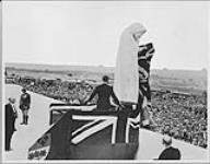 H.M. King Edward VIII unveiling the figure of Canada on the Vimy Ridge Memorial 26 July 1936