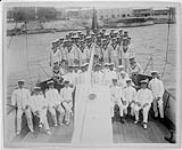 Officers and crew of Fisheries Protection Service cruiser D.G.S. Canada in port ca. 1905