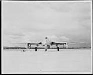 De Havilland 'Vampire' F.3 aircraft VT863 'O' of No.54 Squadron, R.A.F., taking part in the first transatlantic flight by jet aircraft 15 July 1948