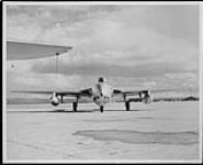 De Havilland 'Vampire' F.3 aircraft VT869 'A' of No.54 Squadron, R.A.F., taking part in the first transatlantic flight by jet aircraft 15 July 1948