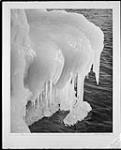 "Ice"; evidently also entitled "Toronto Waterfront", but elsewhere identified as being Lake Ontario at Port Credit. Exhibited in at least three salons, 1948-1967 ca. 1947