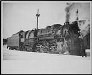 Toronto, Hamilton & Buffalo Locomotive # 201 in snow 1930's