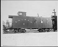 Quebec Railway, Light & Power Co. caboose no. 1. Built February 1910 at the Ste. Anne shops. Used by QRL&P Co c 1920
