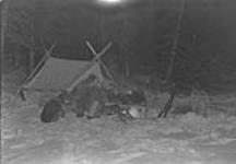 RCMP Patrol camping in the snow, N.W.T. [graphic material] 1933