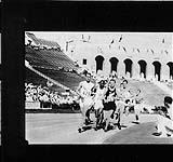 Men's 1500m. race during the IXth Summer Olympic Games. Phil Edwards of Canada is second from 1932