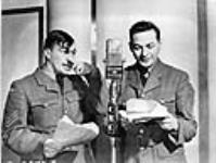 Johnny Wayne and Frank Shuster performing in a CBC radio broadcast of The Army Show 21 Jan. 1944