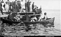 The swimmers at the Royal Muskoka Regatta, Rosseau Lake, Muskoka Lakes 1907