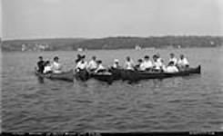 Canoeing. The picnic, Maplehurst, Muskoka Lakes ca. 1907