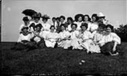 Group of womean at the Royal-Clevelands Baseball Game, Rosseau Lake, Muskoka Lakes 29 July 1908