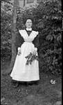 Unidentified woman in woods, Royal Muskoka Hotel, Rosseau Lake, Muskoka Lakes ca. 1908
