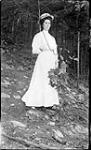Unidentified woman in woods, Royal Muskoka Hotel, Rosseau Lake, Muskoka Lakes ca. 1908