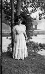 Unidentified woman in woods ca. 1908