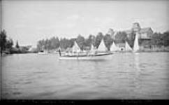 Muskoka Lakes Association Regatta, Sailing Race, Rosseau Lake, Muskoka Lakes 2 Aug. 1909