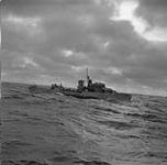 H.M.C.S. FREDERICTON in mid ocean with C-1 group Dec. 1943