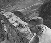 Dr. Norman Bethune (1890-1939) on the Great Wall of China? (from a copy negative) ca. 1938-1939