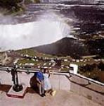 Atop Seagram Tower with Horseshoe Falls in background ca. 1965
