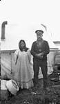 Inuit man and his wife [Lennie and Sarah Inglangasak (Inglagasak)] 1922